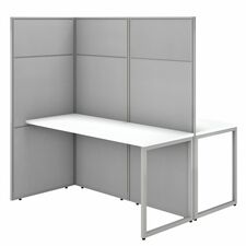 Workstation, 2-Person, 60"x60"x66.34", Pure White