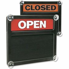 Sign, "Open/Closed", Letter Board, 15"x13", Black/Red/White