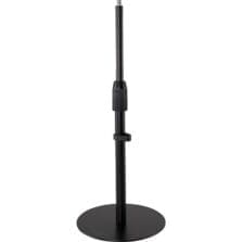Desk Stand, f/Webcams/Mics/Lights, w/Base, 12.5"to19", BK