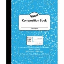 Composition Book, Grade2, 24Shts, 48Pgs, 9-3/4"x7-1/2", BE