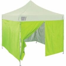 Tent Sidewall Kit, w/Zipper,10'x10' Tents, 9.5'x6.5', Lime