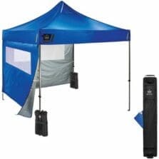 Tent Kit, 10'x10' Enclosed Tent, Steel Frame, Mesh Windows, BE