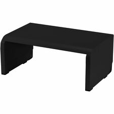 Monitor Stand, Single, Adjustable Height, Cord Channel, BK