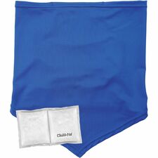Cooling Gaiter, w/ Ice Pack, Moisture-Wicking, L/XL, Blue
