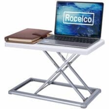 Desk Riser, Compact, Ultra-Thin, Carry Pouch, 10"Wx19"D, GY
