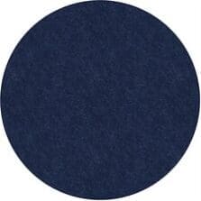 Rug, SolidColor, StainResistant, 6'Round, Navy