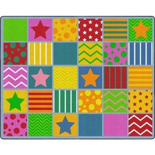 Rug, Classroom, Shapes, Rectangle, 10'6"x13'2", Primary