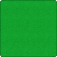 Rug, Square, Solid Color, 6'x6', Lime Green