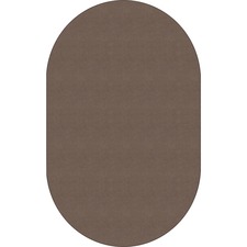 Rug, Oval, Solid Color, 7'6"x12', Almond