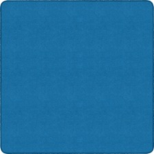 Rug, Square, Solid Color, 6'x6', Blue Bird