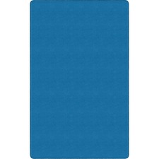 Rug, Rectangle, Solid Color, 6'x9', Blue Bird