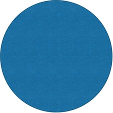 Rug, Solid Color, 6' Round, Blue Bird