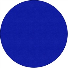 Rug, Solid Color, 6' Round, Royal Blue