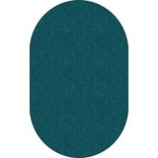 Rug, Oval, SolidColor, StainResistant, 7'6"x12', Marine Blue