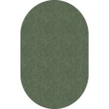 Rug, Oval, SolidColor, StainResistant, 7'6"x12', Sage Green