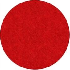 Rug, SolidColor, StainResistant, 6'Round, Rowdy Red