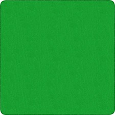 Rug, Square, Solid Color, 6'x6', Lime Green