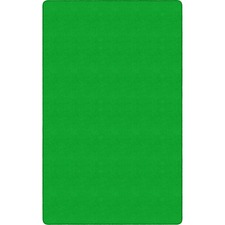 Rug, Rectangle, Solid Color, 6'x9', Lime Green