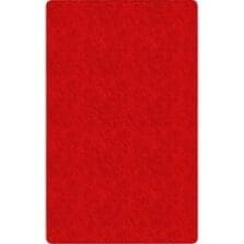 Rug, Rectangle, SolidColor, StainResistant, 4'x6', Rowdy Red