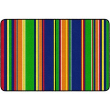 Rug, Stripes, Rectangle, 4'x6', Primary