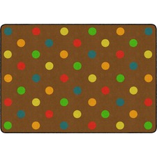 Rug, Dots, Rectangle, 6'x8'4", Muted