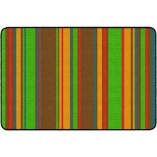 Rug, Stripes, Rectangle, 4'x6', Earthtone
