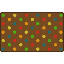 Rug, Dots, Rectangle, 6'x8'4", Muted