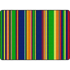 Rug, Stripes, Rectangle, 6'x8'4", Primary