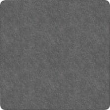 Rug, Square, SolidColor, StainResistant, 6'x6', Gray