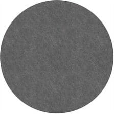 Rug, SolidColor, StainResistant, 6'Round, Gray