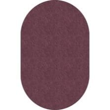 Rug, Oval, SolidColor, StainResistant, 7'6"x12', Plum