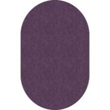 Rug, Oval, SolidColor, StainResistant, 7'6"x12', Pretty Purple