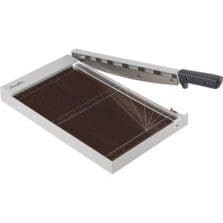Paper Cutter, w/LED, Wood, 10 Sht Cap, 15"L, GY