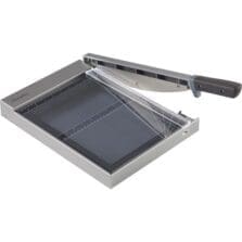 Paper Cutter, w/LED, Glass, 15 Sht Cap, 12"L, GY