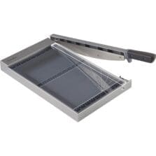 Paper Cutter, w/LED, Glass, 15 Sht Cap, 15"L, GY