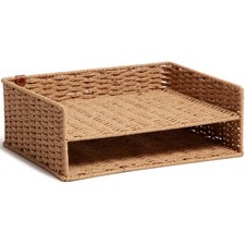 Paper Tray, 2 Tier, Woven, BN