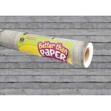 Bulletin Board Roll, 4'Wx12'H, Gray Wood