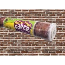 Bulletin Board Roll, 4'Wx12'H, Red Brick