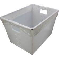 Storage Bin, Plastic, Wire, 13-1/4"x18-1/4"x11-3/5", 2/PK, TLT