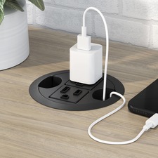 Power Harness, f/Motivate Tables, 5-Hub, 3" Grommet, BK