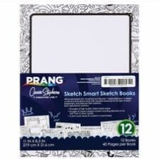 Sketch Book, Heavyweight, 40 Sheets, 8-1/2"x11", White