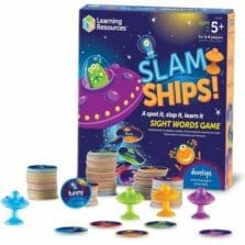 Sight Word Game, 4 Slammers/110 Cards, Multi