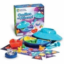 Sorting Game, w/Aliens/Saucer, 30 Counters, Multi