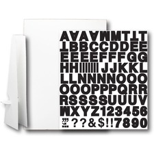 Sign Kit, w/18"Easel, 1 Sheet, BlackLetters, 20"x30", WE