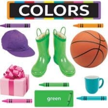 Display Set, Colors, w/Labels/Images, 49 Pcs, Multi