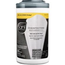Wipes, Disinfecting, 200 Sheets/Tub, 6/CT, White