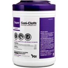 Wipes, Germicidal, Large, 6"x6-3/4", 160 Wipes, White