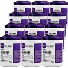 Wipes, Germicidal, Large, 6"x6-3/4", 160/Can, 12Can/CT, WE
