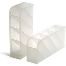 Desk Organizer, Pen Holder, 8 Compartments, 4"x3.7"x8", 2/PK, WE