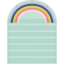 Chart, w/7 Pockets, Metal Grommets, Rainbow